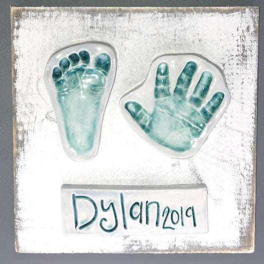 Hand and Foot on Wood