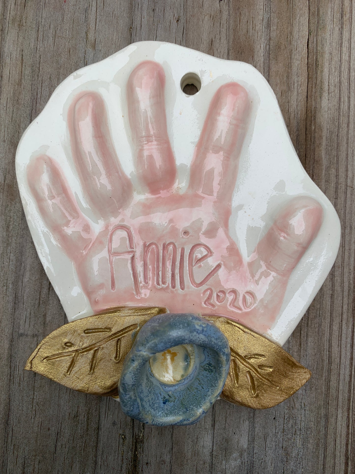 Hand Ornament with Flower