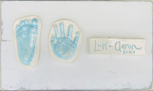 Hand and Foot on Wood